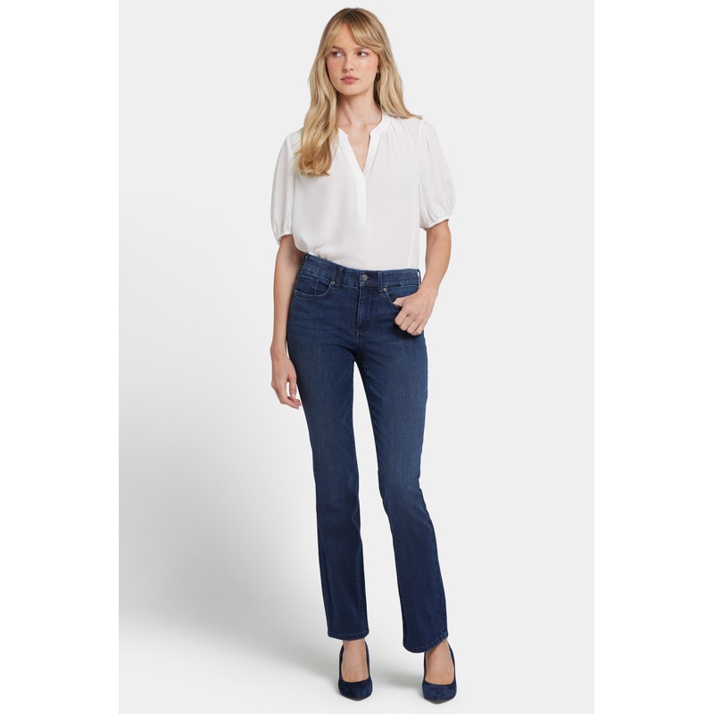 Waist-Match Marilyn Straight Jeans In Long Inseam – Basin