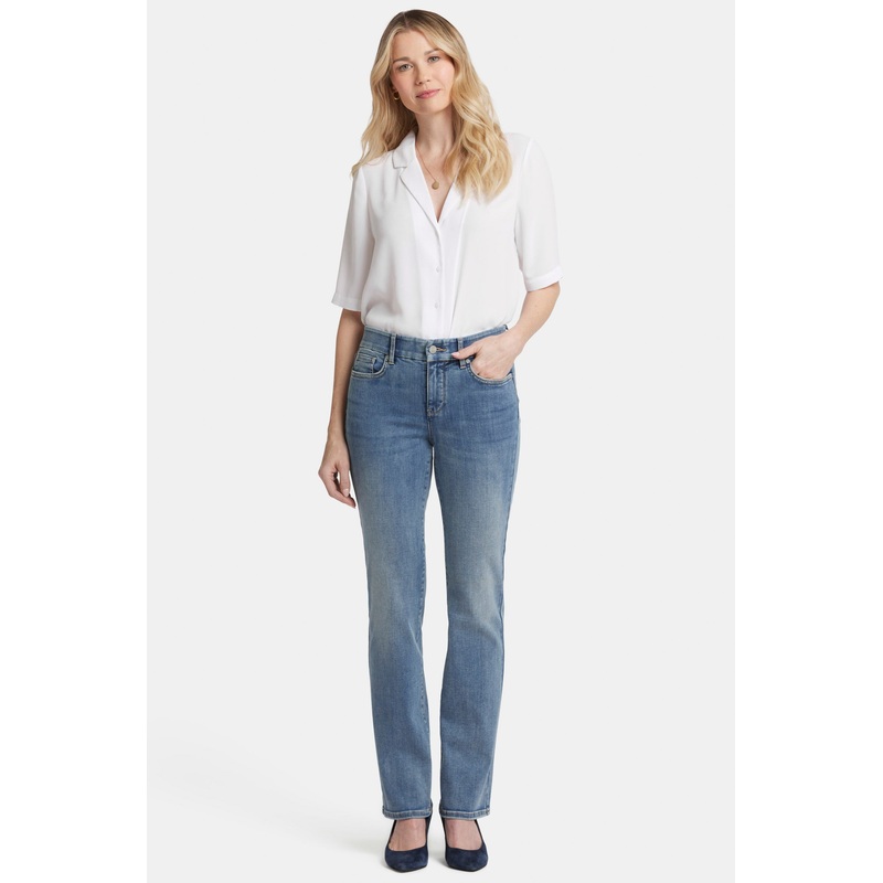 Waist-Match Marilyn Straight Jeans – Indigo Stream