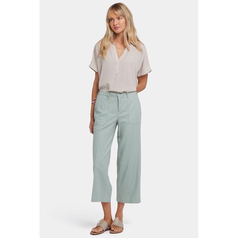 Wide Leg Cargo Capri Pants – Tomatillo