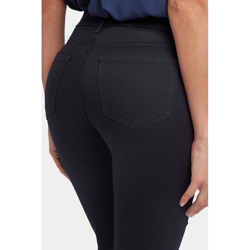 Waist-Match Marilyn Straight Crop Jeans – Black