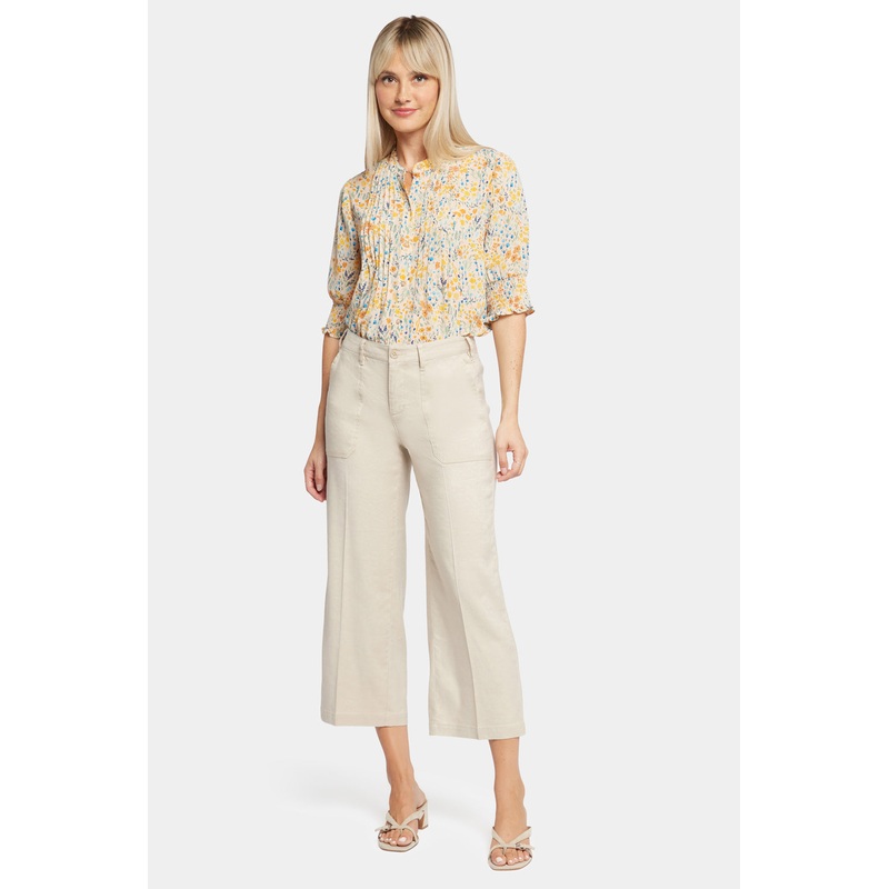 Wide Leg Cargo Capri Pants – Feather