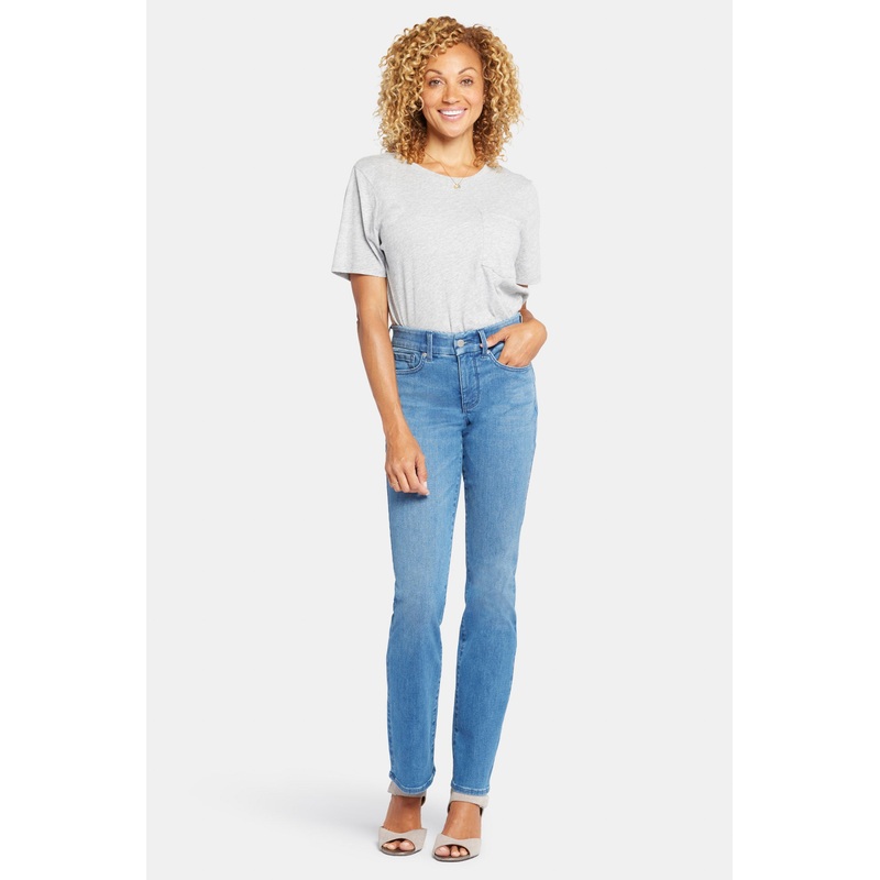 Waist-Match Marilyn Straight Jeans In Petite – Stunning