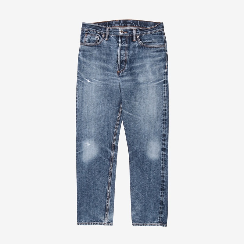 14.5oz Slim Tapered Selvedge Denim Blue