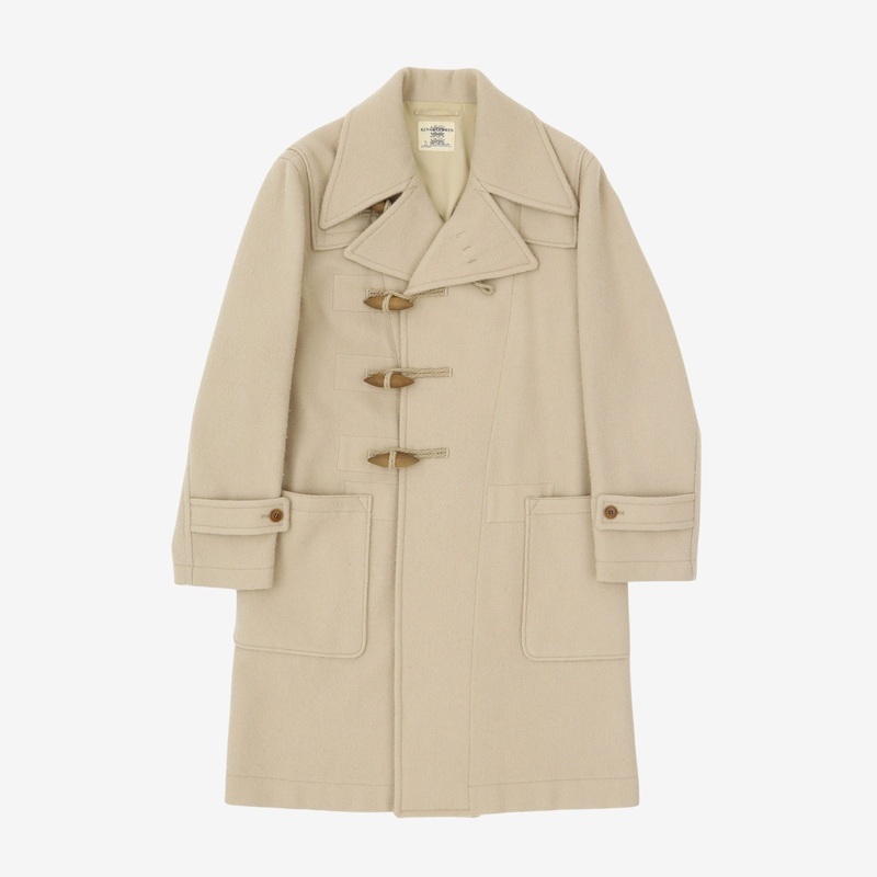 Wool Duffle Coat Beige
