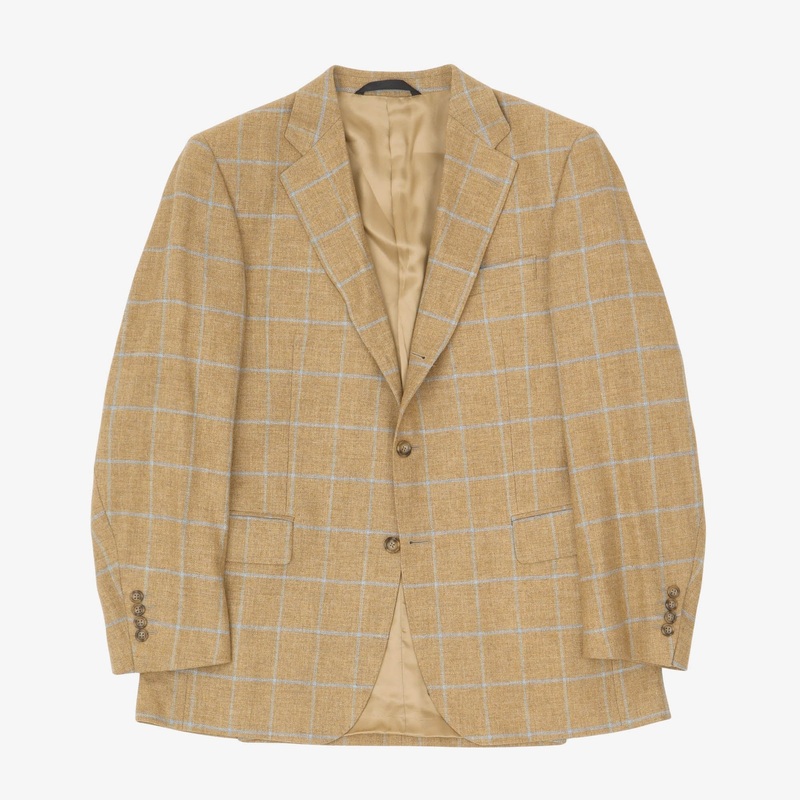 Wool Mohair Blazer Beige