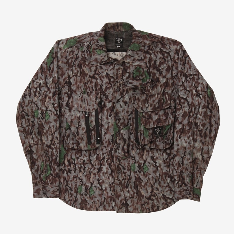 Zip-Front Overshirt Grey