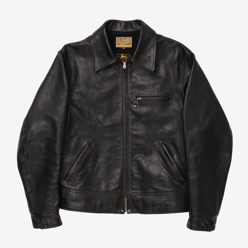 30s Leather Sports Jacket / Nelson Black