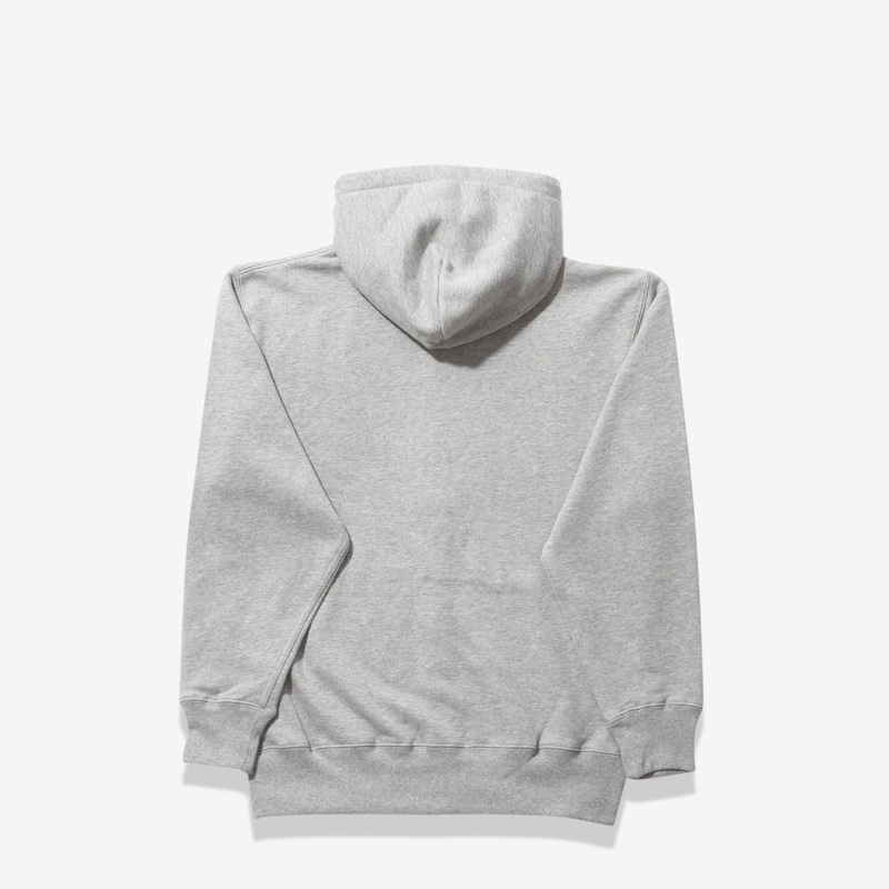 12.7oz Zip-Up Cotton Hoodie (Grey)