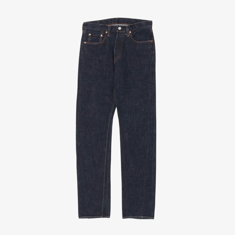 1101 Straight Selvedge Denim Blue