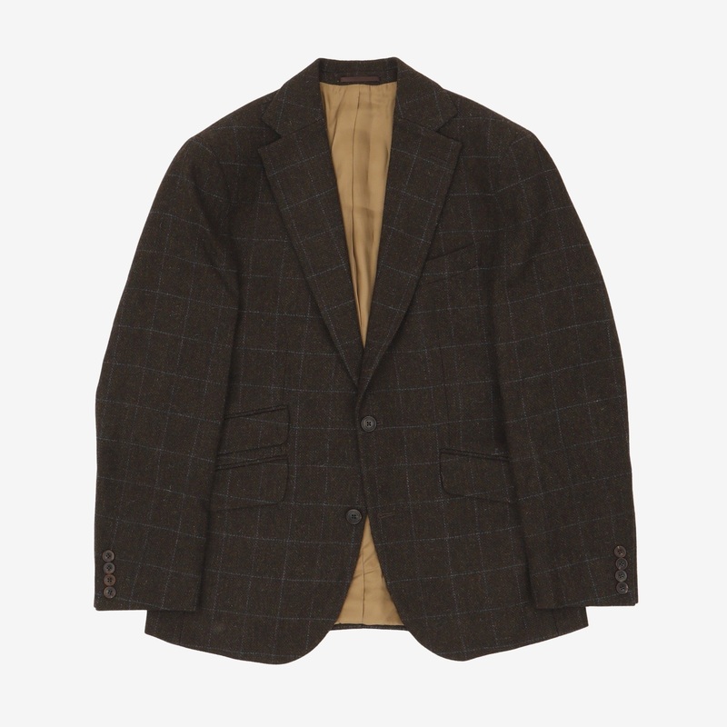 3 Piece Wool Edward Suit Brown