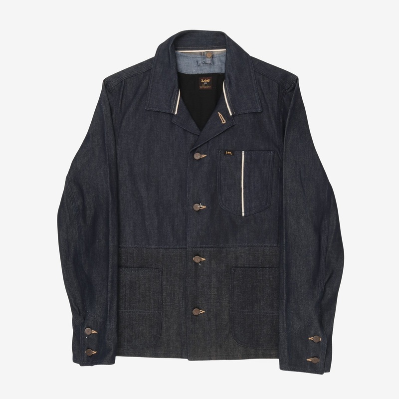 101 Lined Rider Denim Jacket Navy