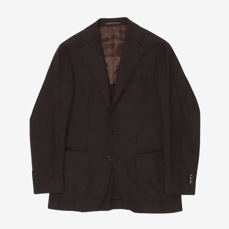Wool Sports Jacket Brown