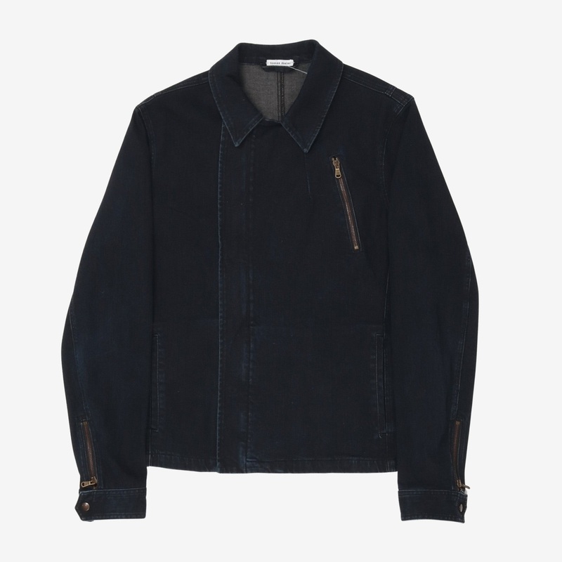 Asymmetric Denim Jacket Indigo