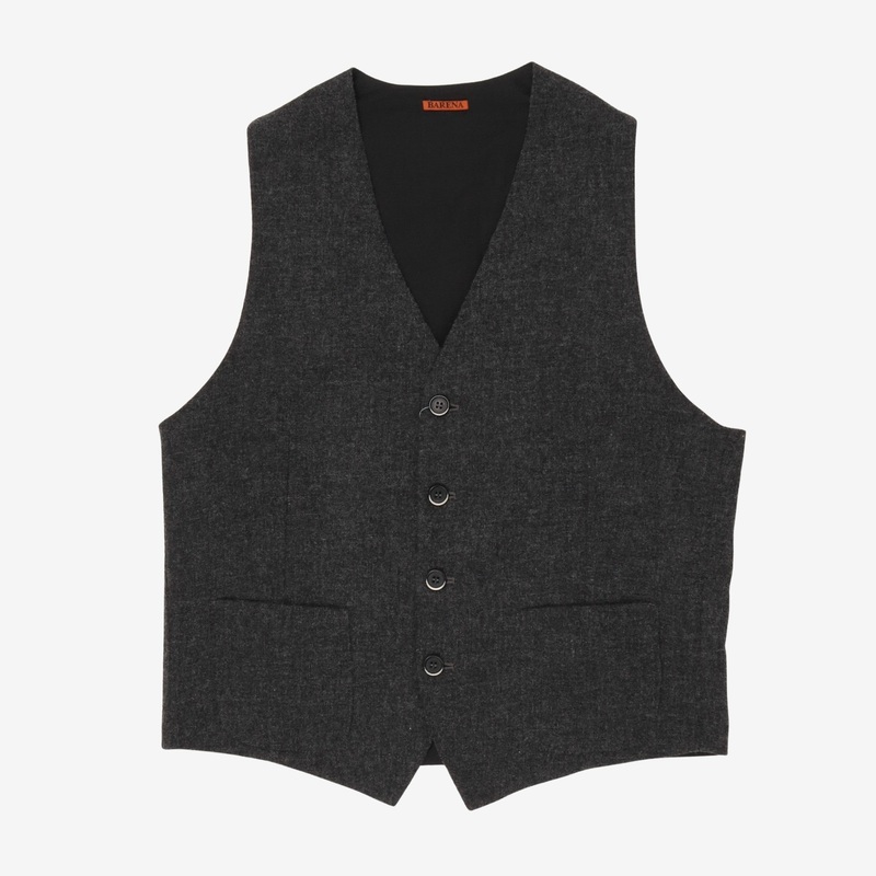 Wool Waistcoat Dark Grey