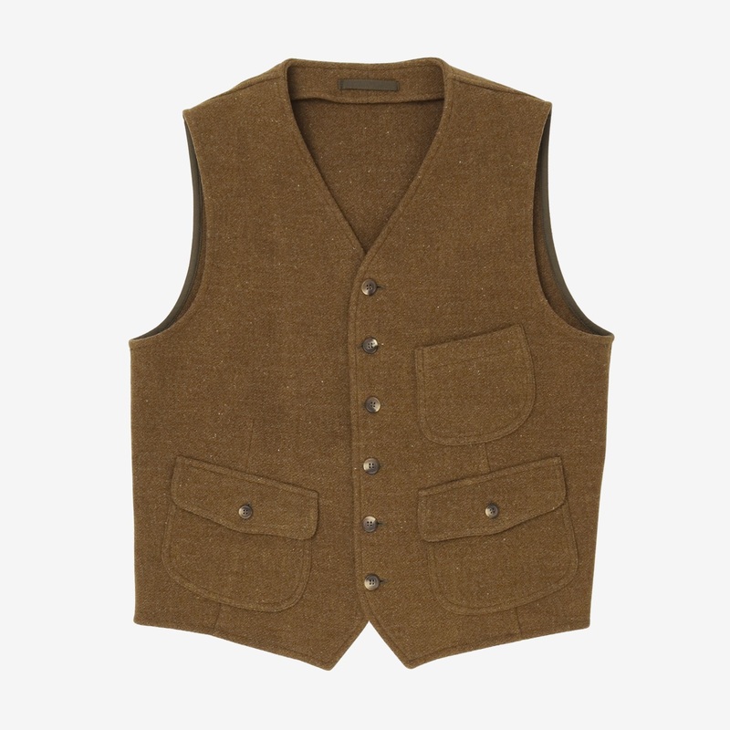 Wool Waistcoat Green