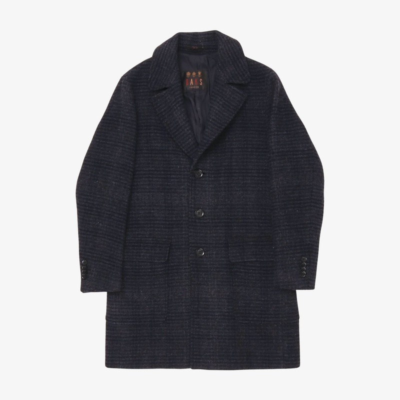 Wool Overcoat Navy
