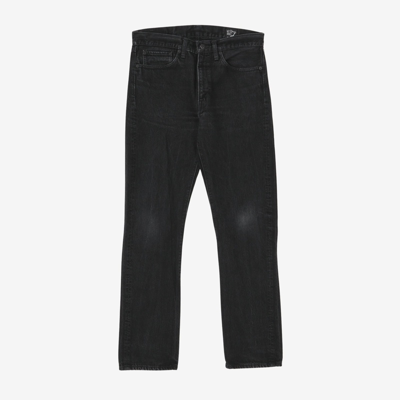 107 Slim Selvedge Denim Black