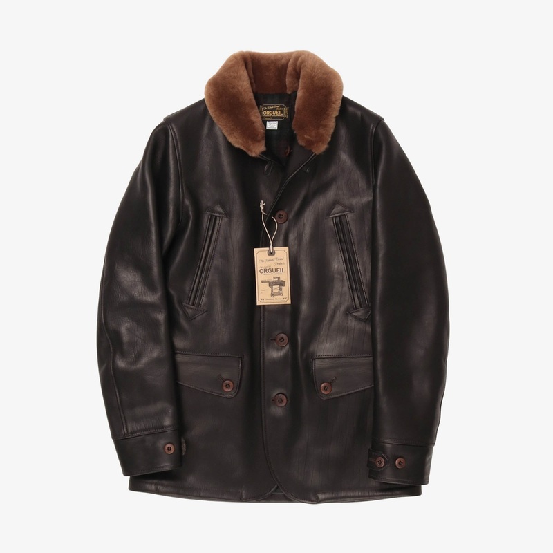 Aviation Leather Coat Black