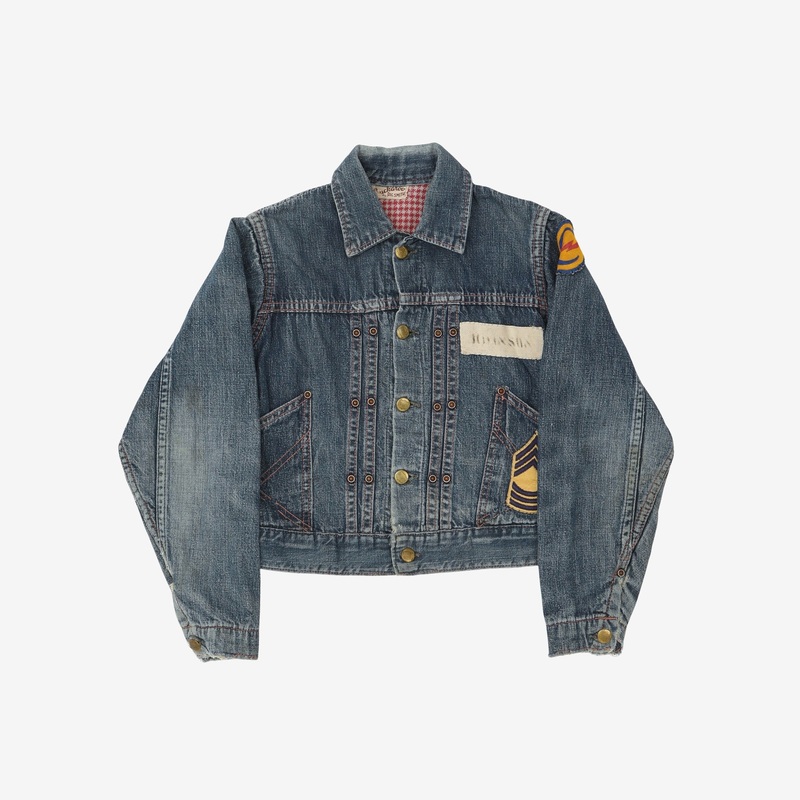 1950s Buckaroo Kids Denim Jacket Blue