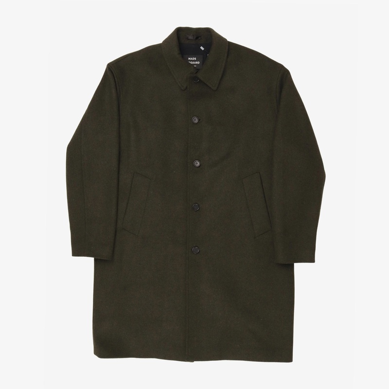 Wool Curtis Overcoat Green