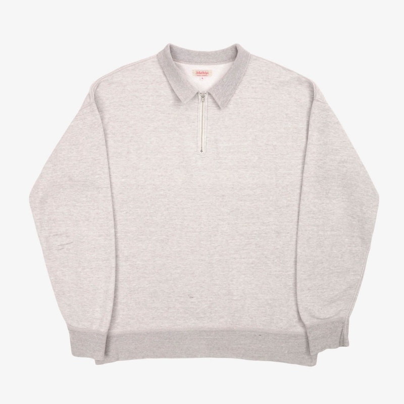 10oz Loopwheel 1/4 Zip Sweatshirt Grey