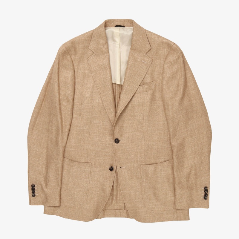 Bamboo Hopsack Jacket Beige