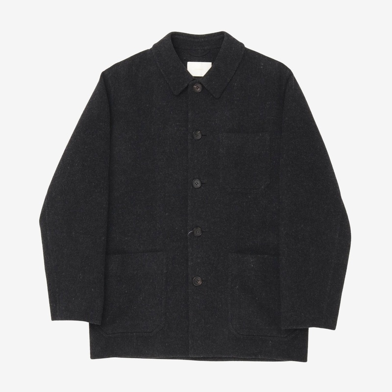 Wool Work Jacket Black