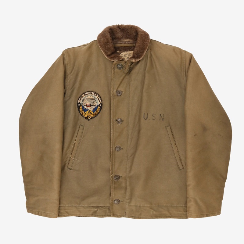 1940s N-1 Deck Jacket (Badge) Khaki