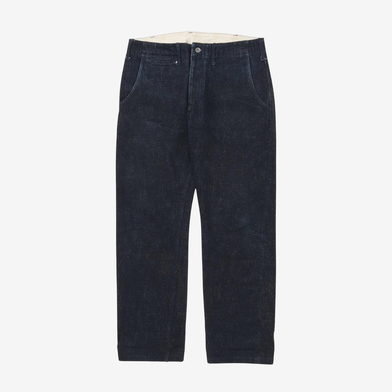 17oz Selvedge Denim Trousers Blue