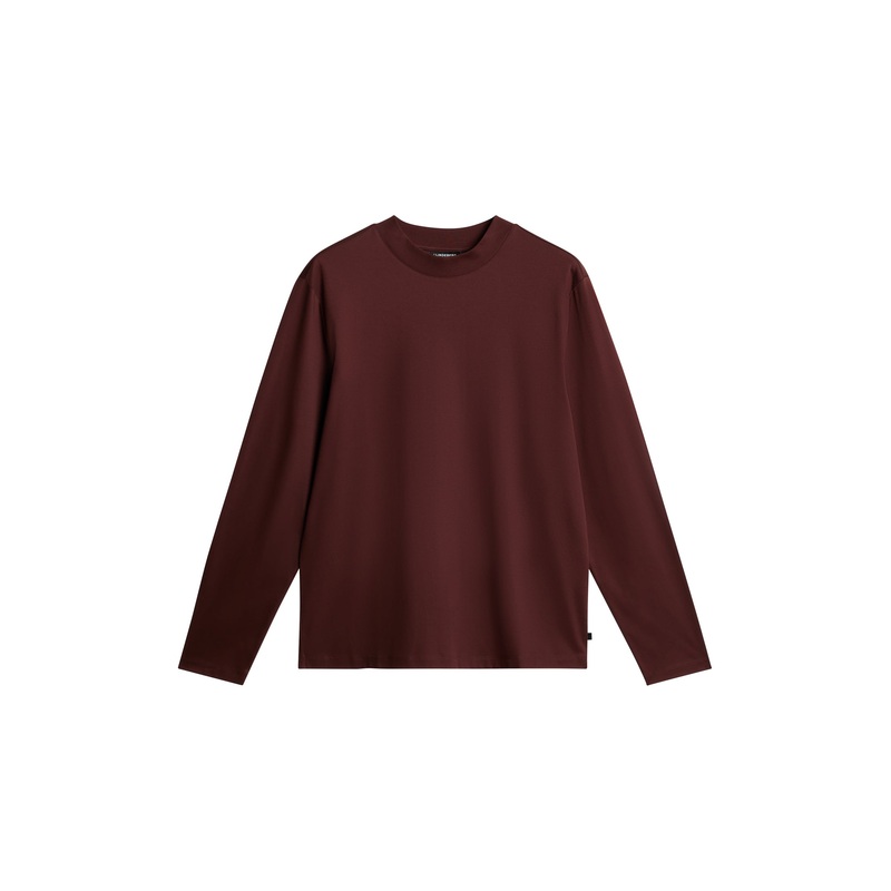 Ace Mock Neck LS T-Shirt / Bitter Chocolate Bitter Chocolate