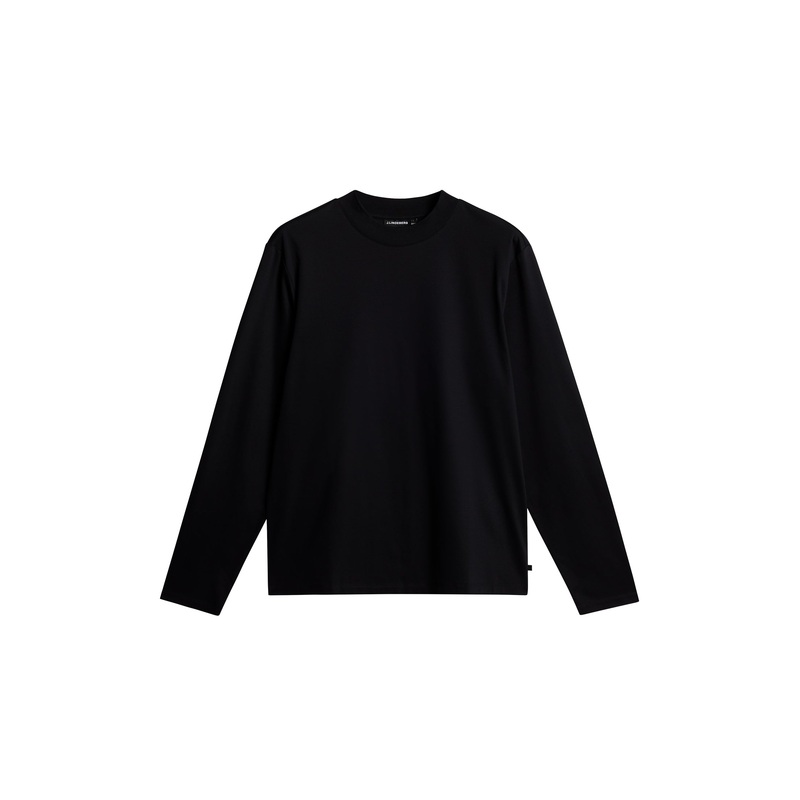 Ace Mock Neck LS T-Shirt / Black Black