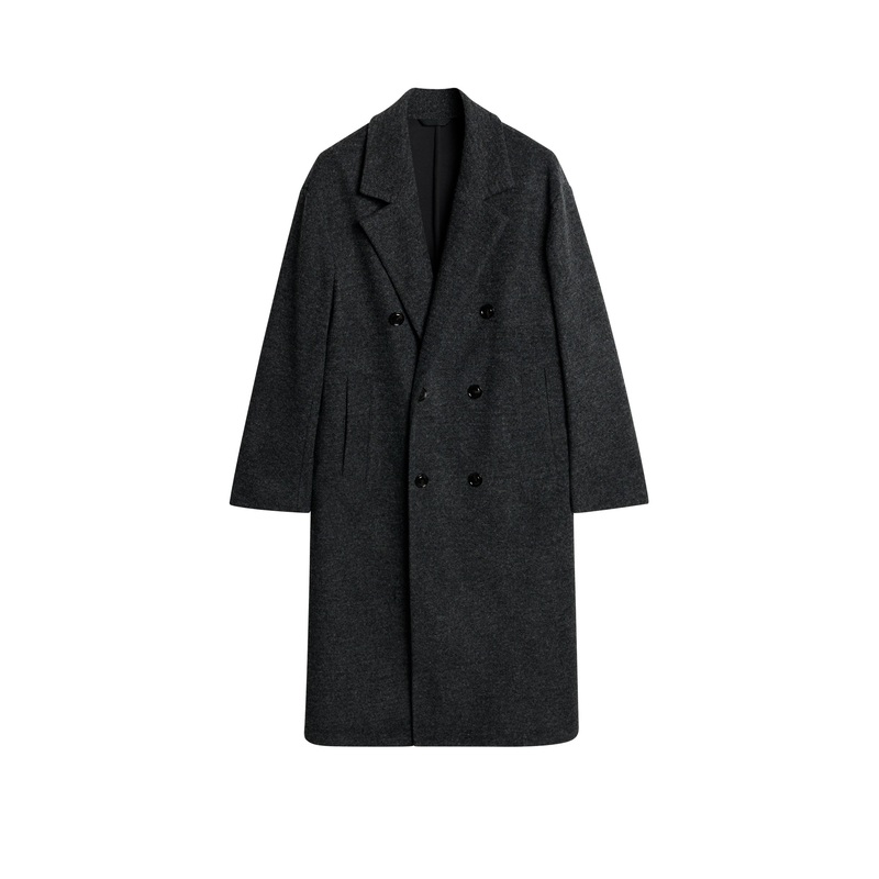 Willy Bonded Wool Coat / Dark Grey Melange Dark Grey Melange