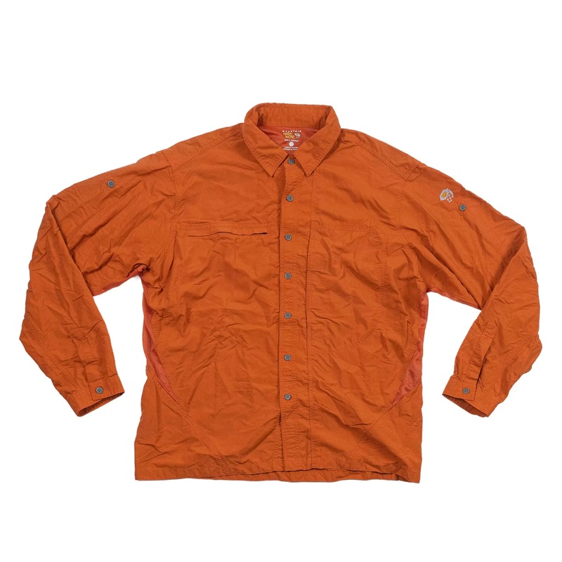 Mountain Hardwear Vented Long Sleeve Button Down Shirt – Men’s Orange