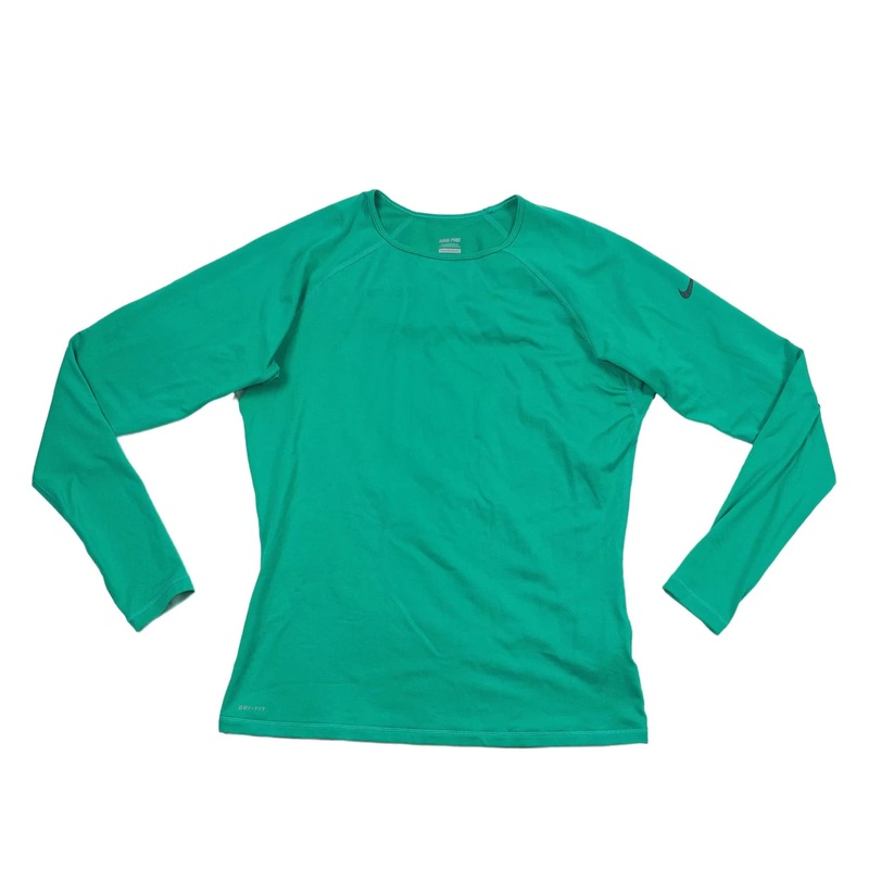 Nike Pro Warm DriFIT Long Sleeve Top Green
