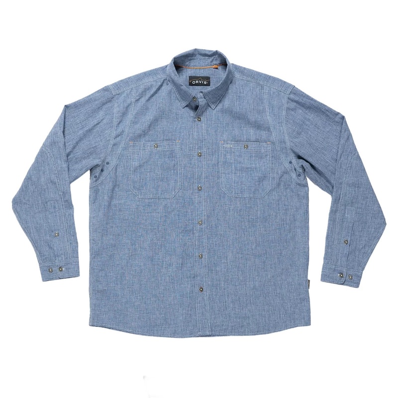 Orvis Tech Chambray Long-Sleeve Work Shirt – Men’s Denim