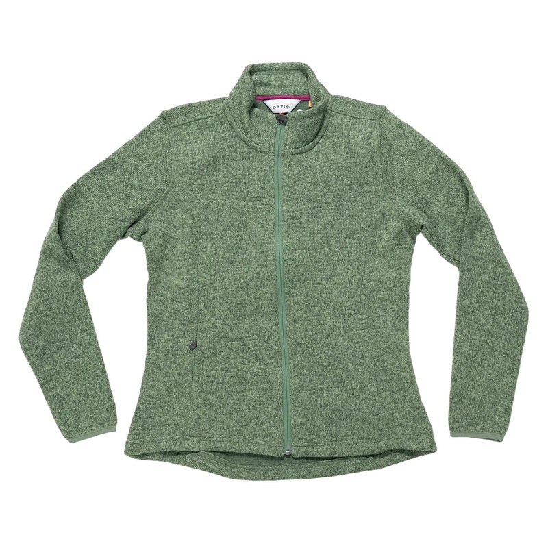 Orvis Marled Sweater Fleece Jacket – Women’s Green