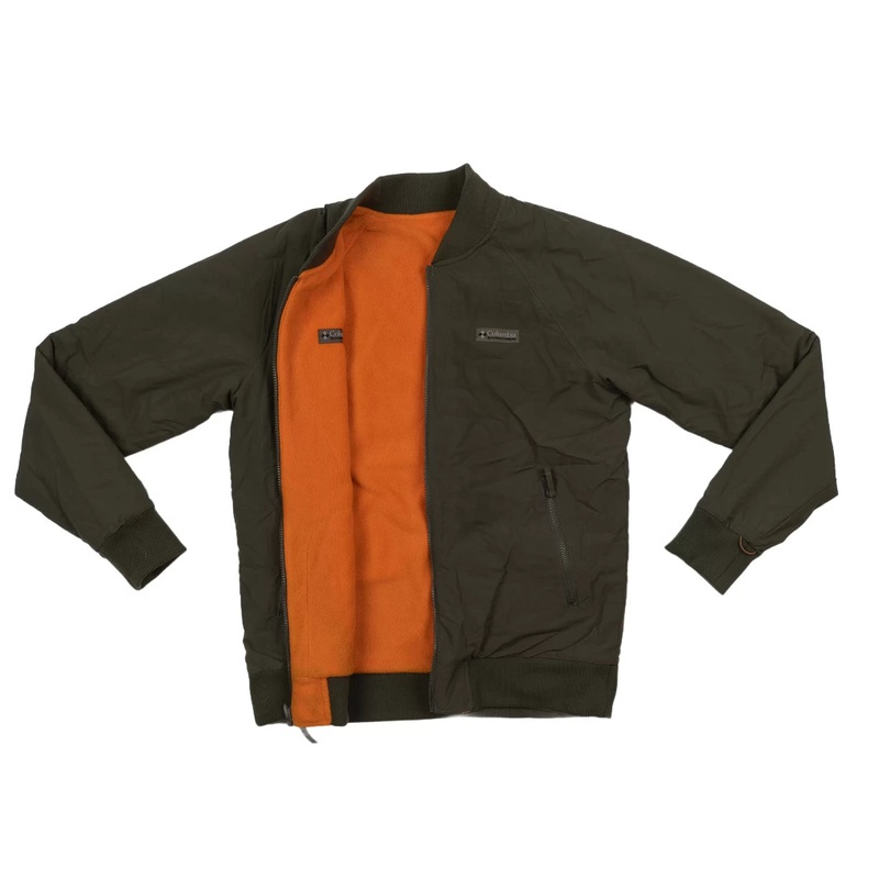 Columbia Reversible Fleece Bomber Jacket – Men’s Olive