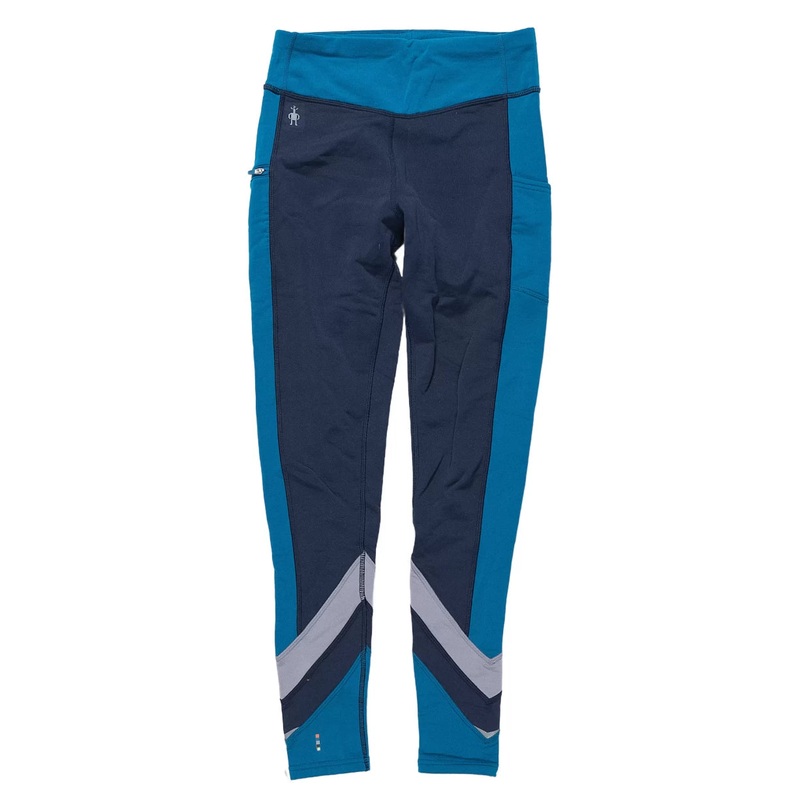 SmartWool Merino Sport Fleece Colorblock Tight – Women’s Blue