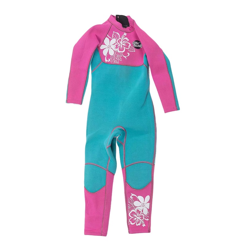 Slinx 3mm Long Sleeve Full Length Wetsuit – Girls’ Light Blue