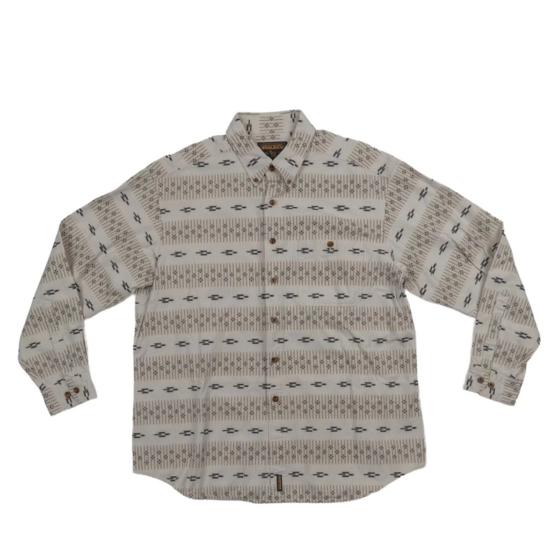 Woolrich Cotton Long Sleeve Button Up Shirt White
