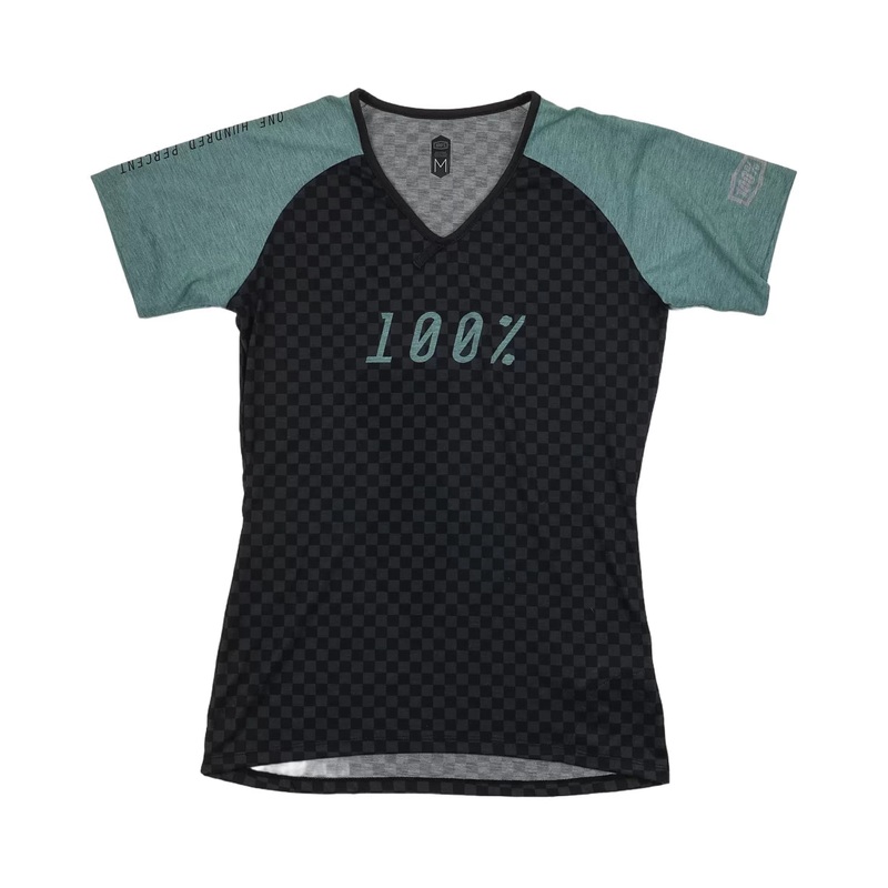 100 Percent Airmatic Short Sleeve MTB Jersey Grey/Green