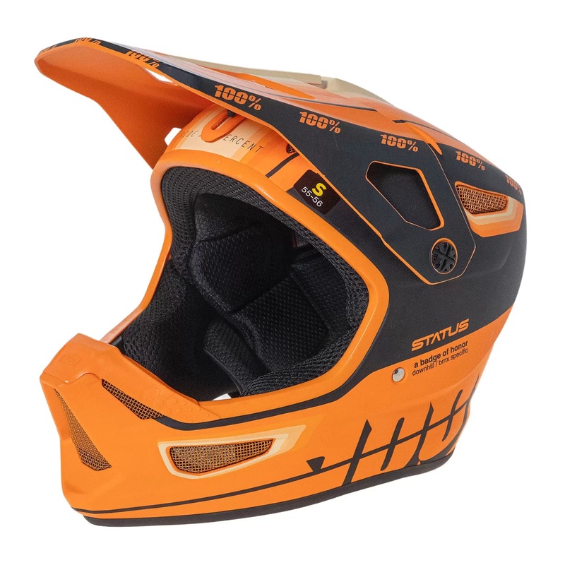100 Percent Status Helmet Orange