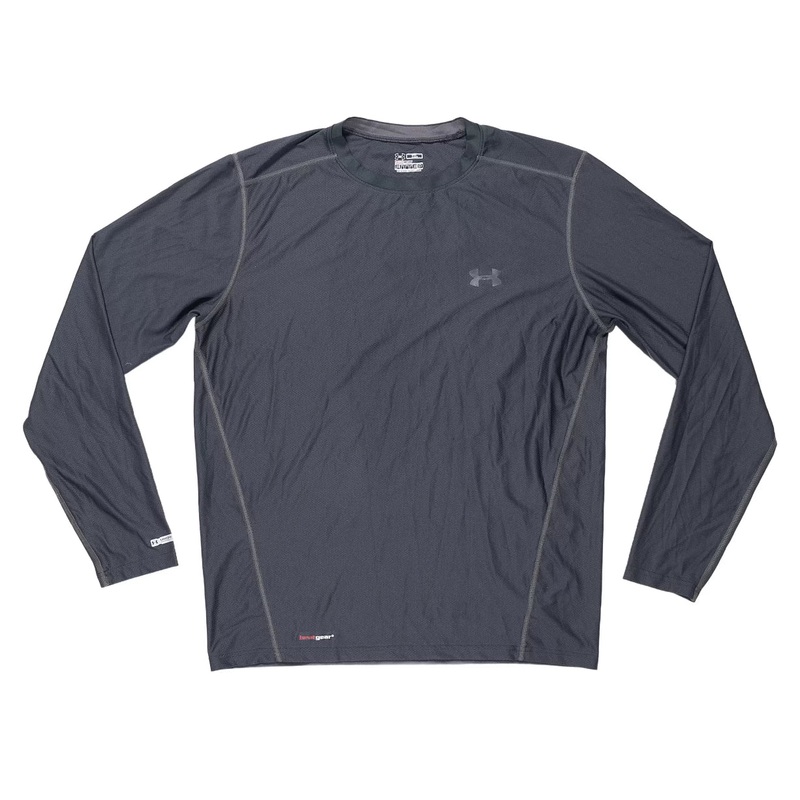 Under Armour HeatGear Fitted Long-Sleeve T-Shirt – Men’s Black