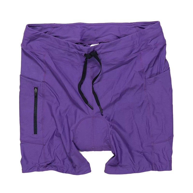 Baleaf Drawstring Padded Cycling Shorts – Women’s Purple