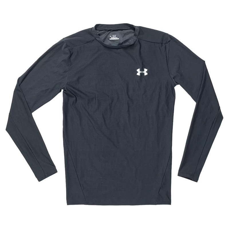 Under Armour HeatGear Long-Sleeve Performance Tee – Men’s Black