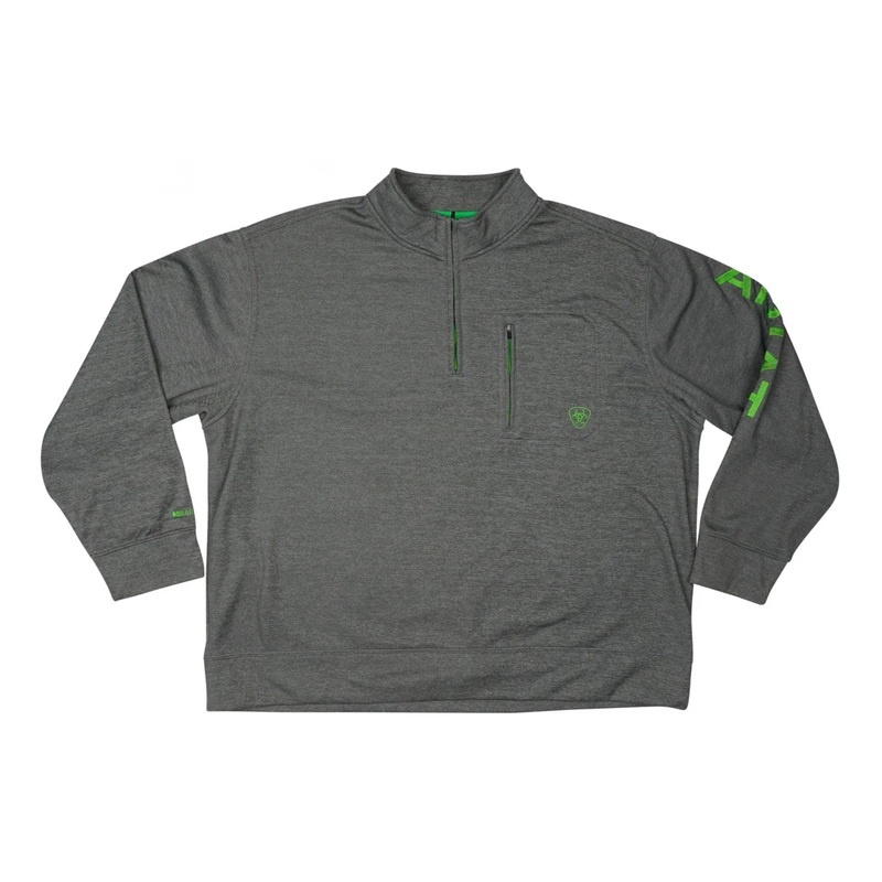 Ariat Cold Series 1/4 Zip Fleece Top Grey