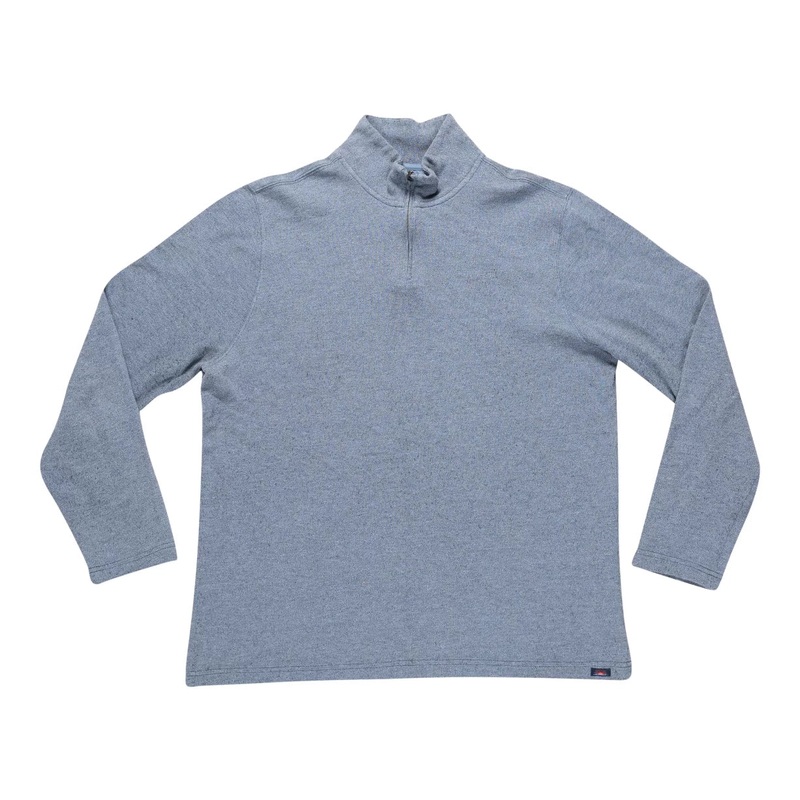 Faherty 1/4 Zip Long-Sleeve Shirt – Men’s Blue