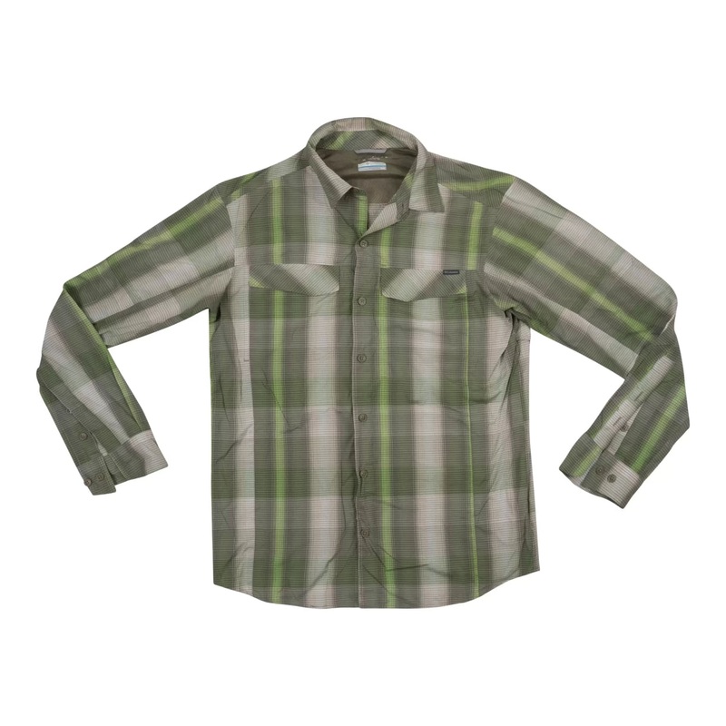 Columbia Silver Ridge Plaid Long Sleeve Shirt – Men’s Green