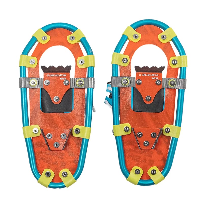 Yukon Charlie’s Premium Aluminum Snowshoes – Kids’ Orange/Green