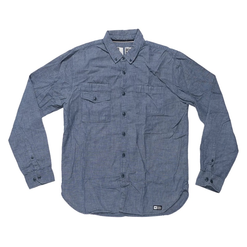 Analog Long Sleeve Button Up – Men’s Navy